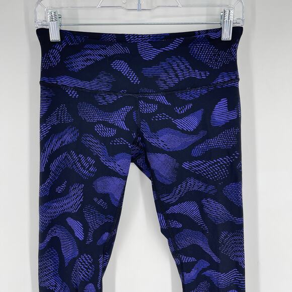 Lululemon Wunder Under Pant III Size 6 30" Warp Super Purple Black - Picture 4 of 9